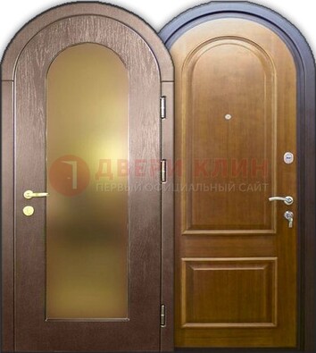 Металлическая арочная дверь ДА-12 в банк в Мытищах