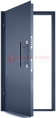 Черная металлическая бронированная дверь ДБ-1 в Мытищах