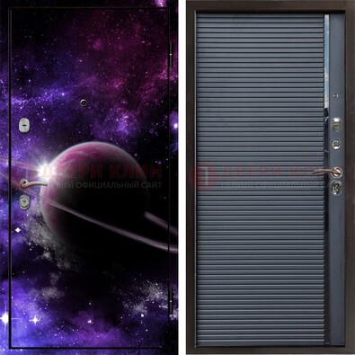 Металлическая дверь с фотопечатью Сатурна ДФ-20 в Мытищах
