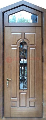 Железная дверь Винорит с фрамугой для частного дома ДФГ-34 в Мытищах