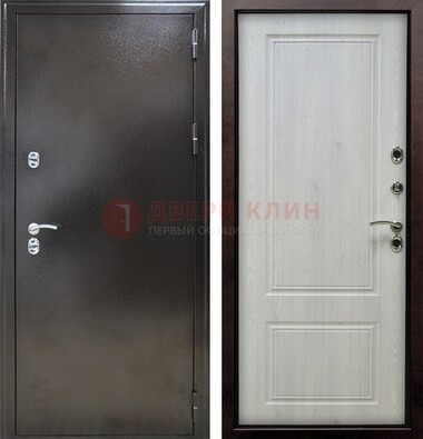 Коричневая железная дверь с МДФ ДМ-170 в Ногинске