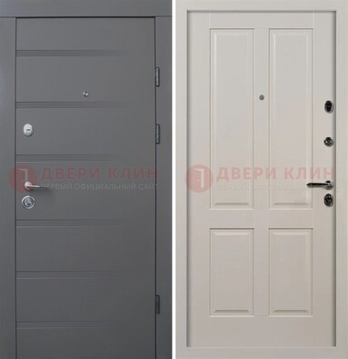 Квартирная железная дверь с МДФ панелями ДМ-423 в Мытищах