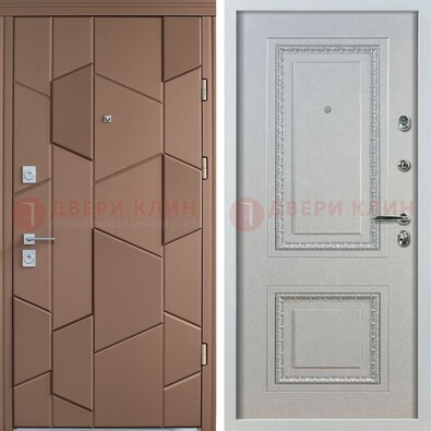 Квартирная стальная дверь с разными панелями МДФ ДМ-496 в Мытищах