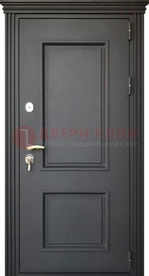 Чёрная дверь с МДФ ДМ-520 в Мытищах
