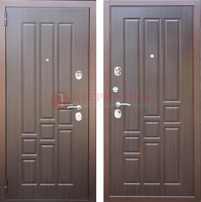Теплая металлическая дверь с МДФ с двух сторон ДМ-80 в Мытищах