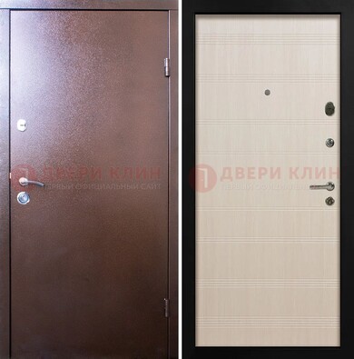 Входная дверь с порошковым покрытием и терморазрывом МДФ ДП-210 в Мытищах