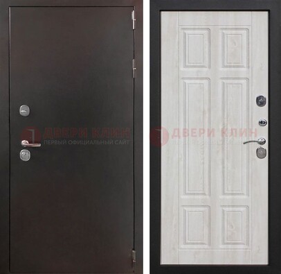 Стальная дверь с порошковым напылением с филенчатой МДФ ДП-238 в Мытищах