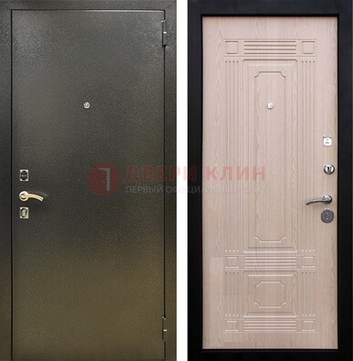 Входная темно-серая дверь с порошковым напылением и МДФ ДП-273 в Туле