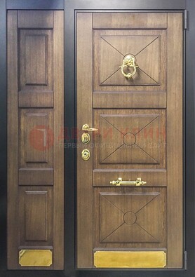 Парадная дверь с декоративными элементами ДПР-27 на дачу в Мытищах