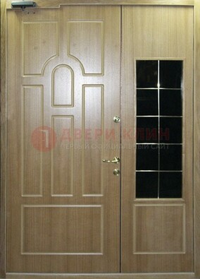 Входная дверь Дверь со вставками из черного стекла ДПР-42 в Павловском Посаде