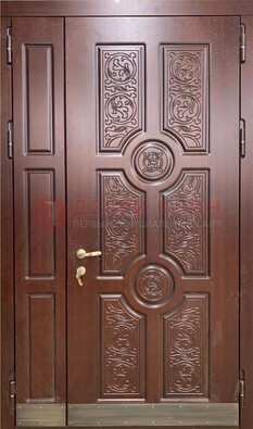 Парадная металлическая дверь с узором ДПР-74 в Мытищах