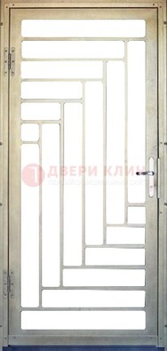 Железная решетчатая дверь с узором ДР-41 в Мытищах