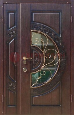 Полуторная железная дверь Винорит в классическом стиле ДСК-272 в Голицино