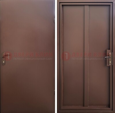 Техническая дверь с порошковым покрытием медный антик с двух сторон ДП-253 в Мытищах