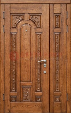Полуторная железная дверь винорит для дома ДВТ-252 в Мытищах