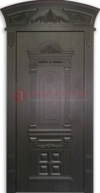 Черная стальная дверь с виноритом ДВТ-31 в Красноармейске