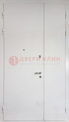 Современная полуторная стальная дверь с МДФ панелью ПЛ-25 в Мытищах